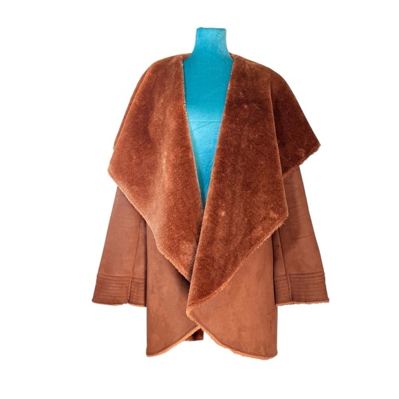 GET Faux Shearling Coat Women M Folklore Taylor Swift Fallcore - Picture 7 of 12